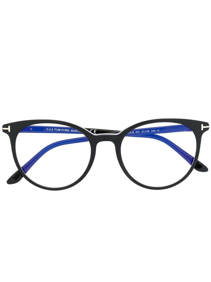 Tom Ford Eyewear Classic Circle Glasses - Black