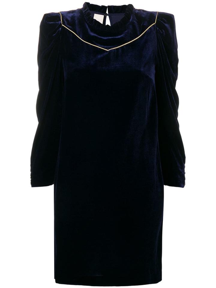 Pinko Short Velvet Dress - Blue