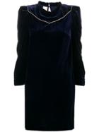 Pinko Short Velvet Dress - Blue