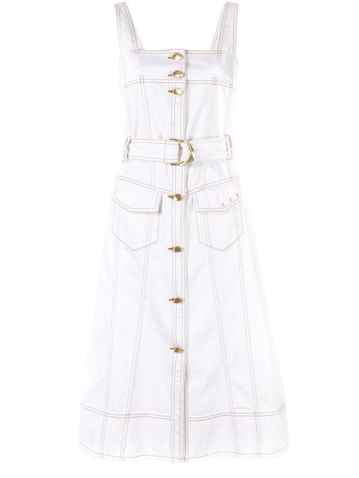 Aje Shore Denim Midi Dress - White