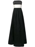 Brunello Cucinelli Belted Strapless Gown - Black