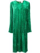 Forte Forte Crease Effect Velvet Dress - Green