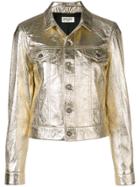 Saint Laurent Boxy-fit Jacket - Gold