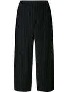 Jil Sander - Pleated Cropped Trousers - Women - Silk - 32, Black, Silk