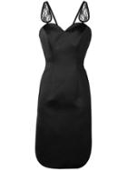 Christopher Kane Satin Lace Dress - Black