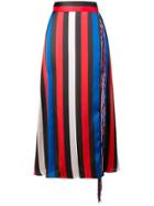 Msgm Striped Skirt - Blue