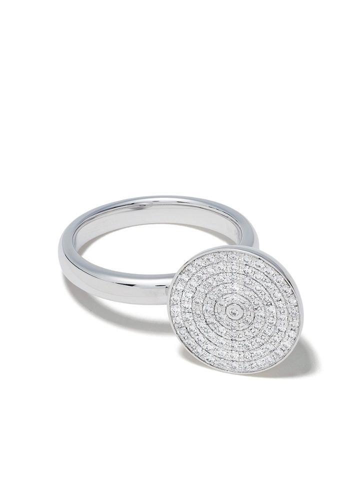 Tasaki 18kt White Gold Sliced Diamond And South Sea Pearl Ring