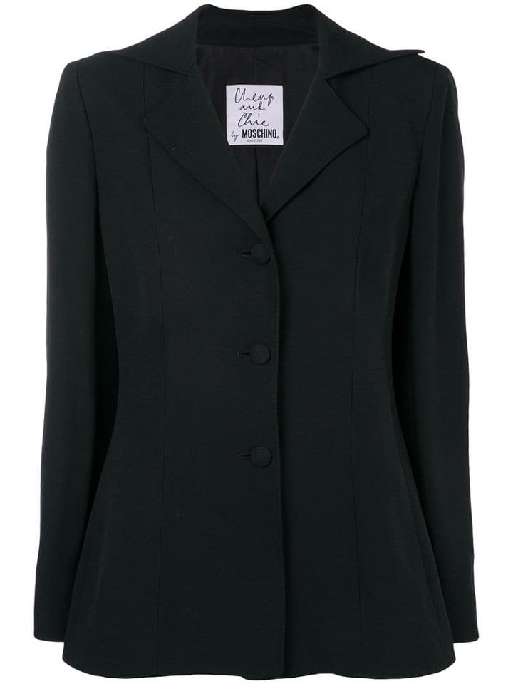 Moschino Pre-owned Single Breasted Blazer - Black