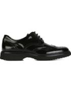 Hogan Rubber Sole Brogues, Men's, Size: 41.5, Black, Rubber/leather