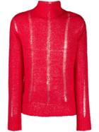 Our Legacy Open-knit Jumper - Red