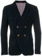 Giorgio Armani Double Breasted Jacket - Blue