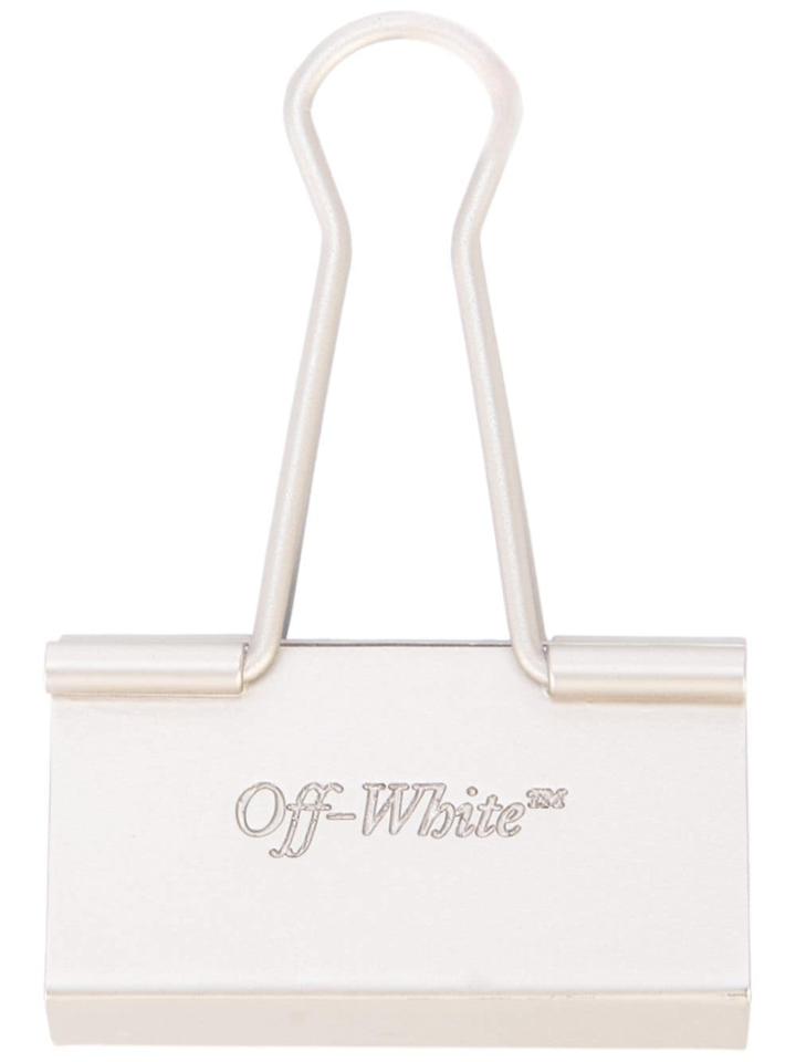 Off-white Binder Clip - Silver