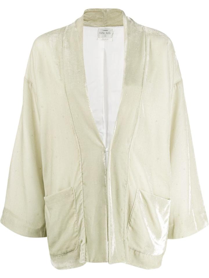 Forte Forte Oversized Velvet Jacket - Green
