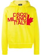 Dsquared2 Milano Italy Hoodie - Yellow