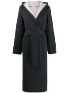 Brunello Cucinelli Beaded Detail Cardi Coat - Grey