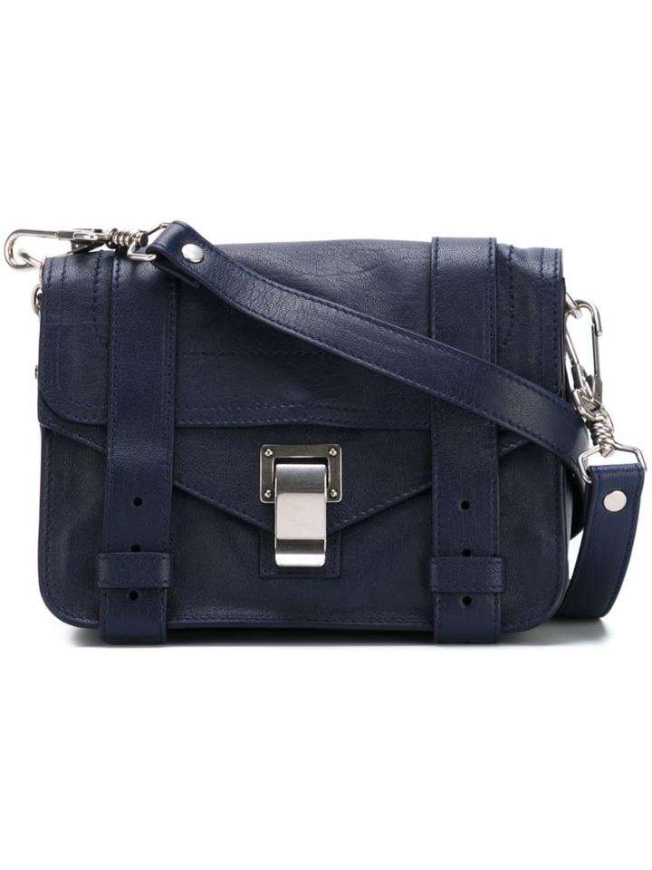 Proenza Schouler Mini Ps1 Crossbody Bag, Women's, Blue, Calf Leather