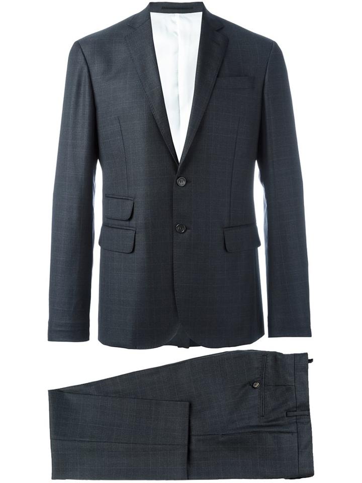 Dsquared2 Two Piece Suit, Men's, Size: 48, Grey, Cotton/polyester/viscose/virgin Wool