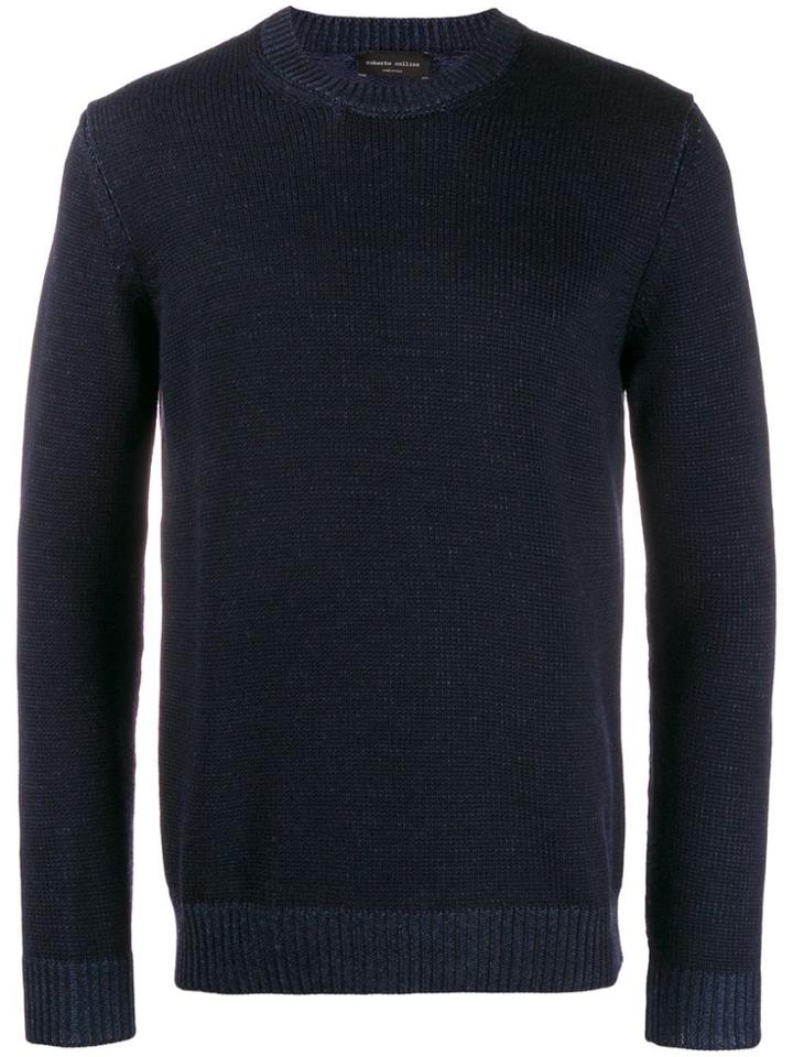 Roberto Collina Long Sleeve Knitted Jumper - Blue