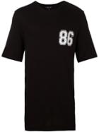 Helmut Lang Oversized '86' T-shirt, Men's, Size: Large, Black, Cotton/modal