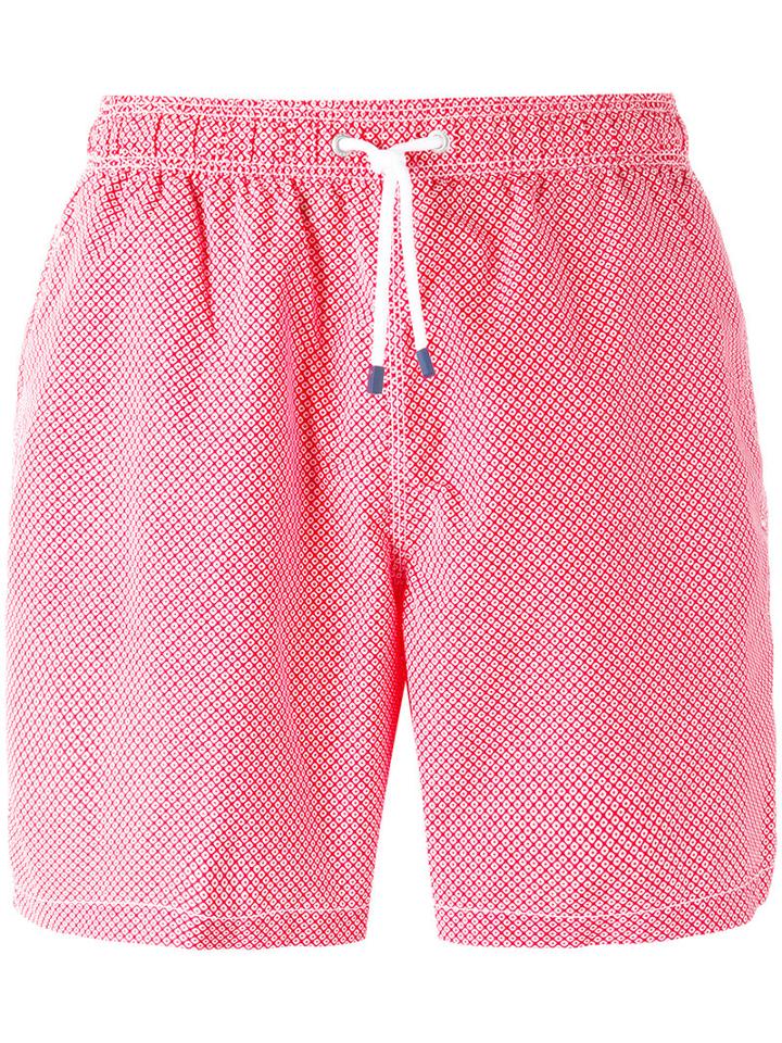 Hackett - Swim Shorts - Men - Polyamide/polyester - Xxl, Red, Polyamide/polyester