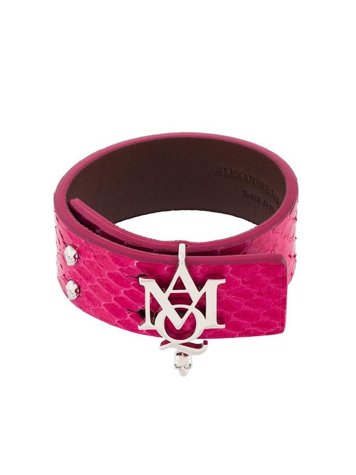 Alexander Mcqueen Amq Bracelet, Women's, Pink/purple