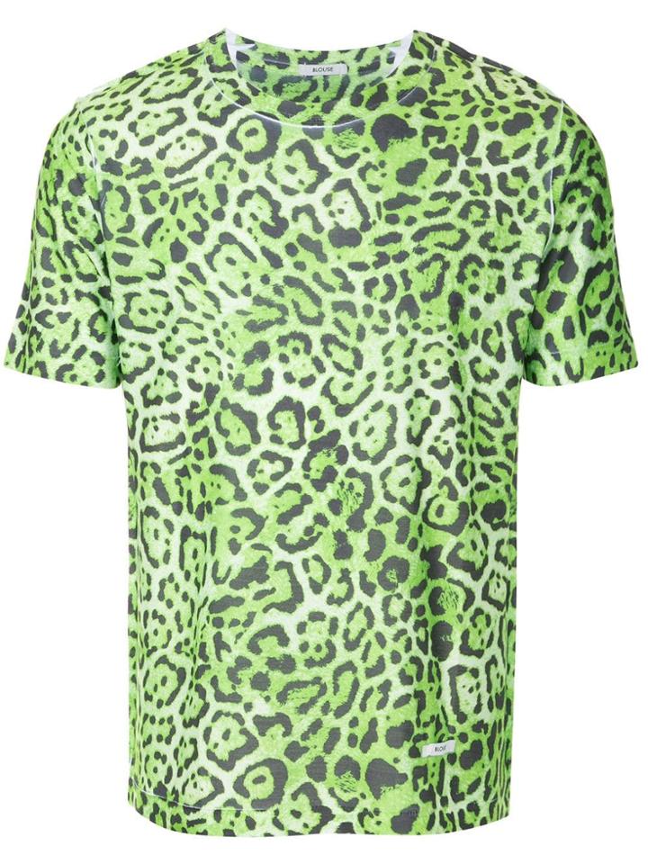 Blouse Leopard Print T-shirt - Green