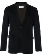 Tomorrowland Single Breasted Coat, Men's, Size: 48, Black, Cotton/cupro