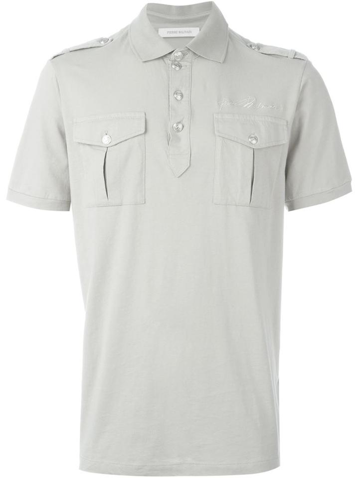 Pierre Balmain Military Style Polo Shirt