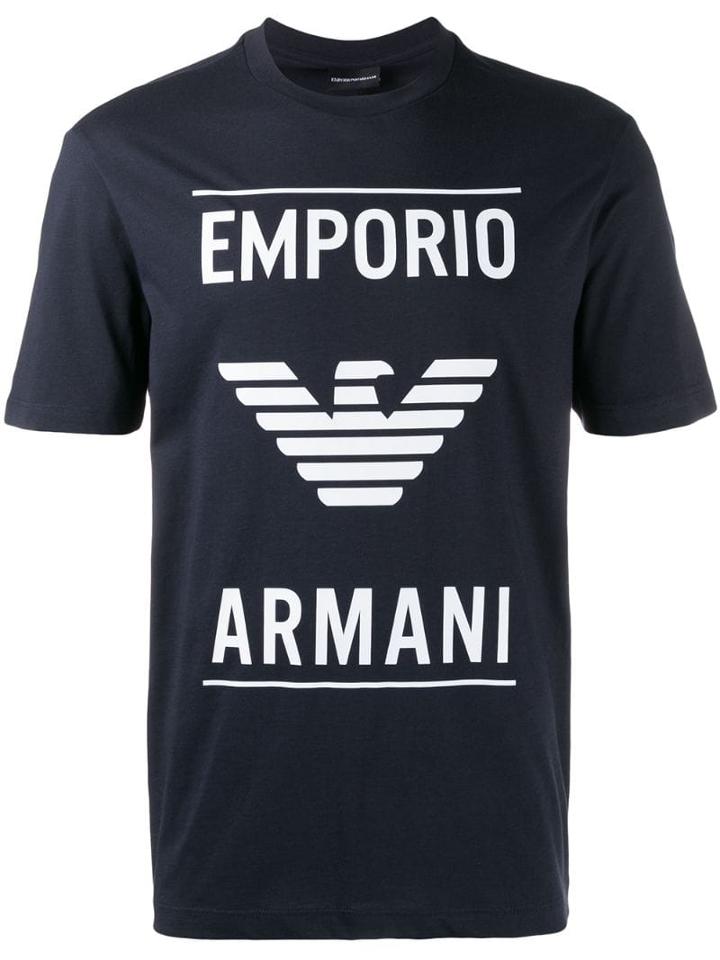 Emporio Armani Vector Logo T-shirt - Blue