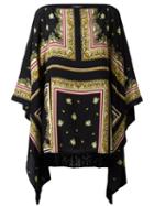 Etro Floral Print Tunic, Women's, Black, Silk/viscose