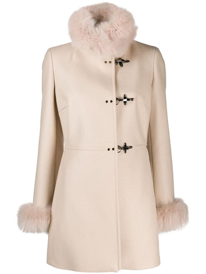 Fay Single-breasted Coat - Neutrals