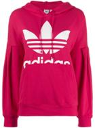Adidas Logo Print Hoodie - Pink