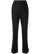Helmut Lang High-waisted Flared Trousers - Black