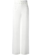 Joseph Wide Leg Trousers - White