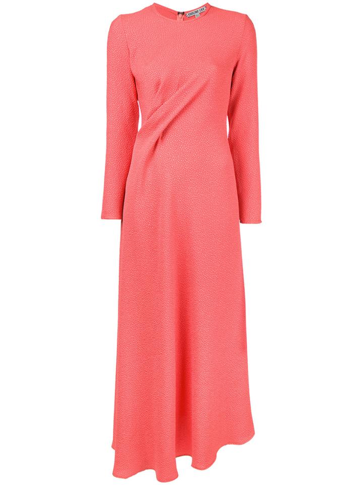 Edeline Lee Twist Front Dress - Pink & Purple