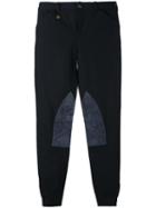 Ralph Lauren - Knee Patches Skinny Trousers - Women - Cotton/spandex/elastane - 4, Blue, Cotton/spandex/elastane