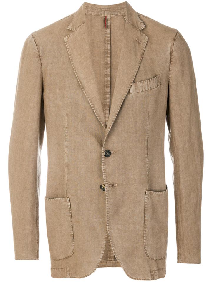 Dell'oglio Two-button Blazer - Brown