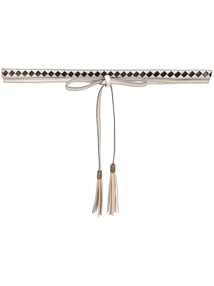 Bottega Veneta Tie Belt - Neutrals