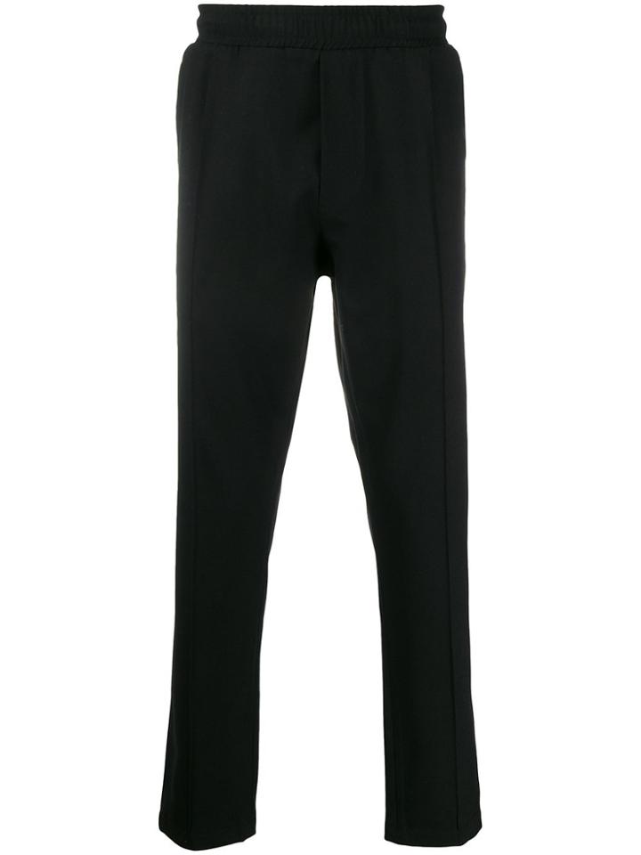 Low Brand Pull-on Straight-leg Trousers - Black