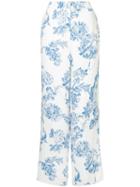 Oscar De La Renta Wide Leg Trousers - White
