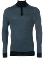 N.peal Gauge Half Zip Sweater - Blue
