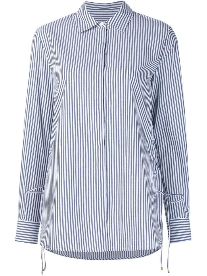 Derek Lam 10 Crosby Tie Side Pinstriped Shirt