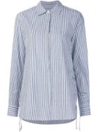 Derek Lam 10 Crosby Tie Side Pinstriped Shirt