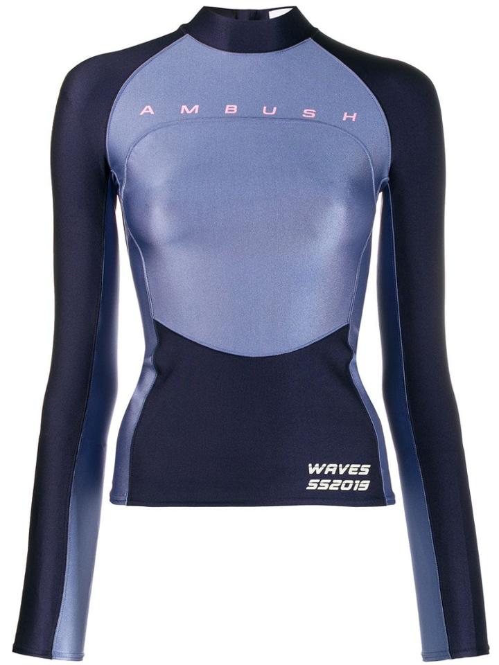 Ambush Wave Surf Top - Blue