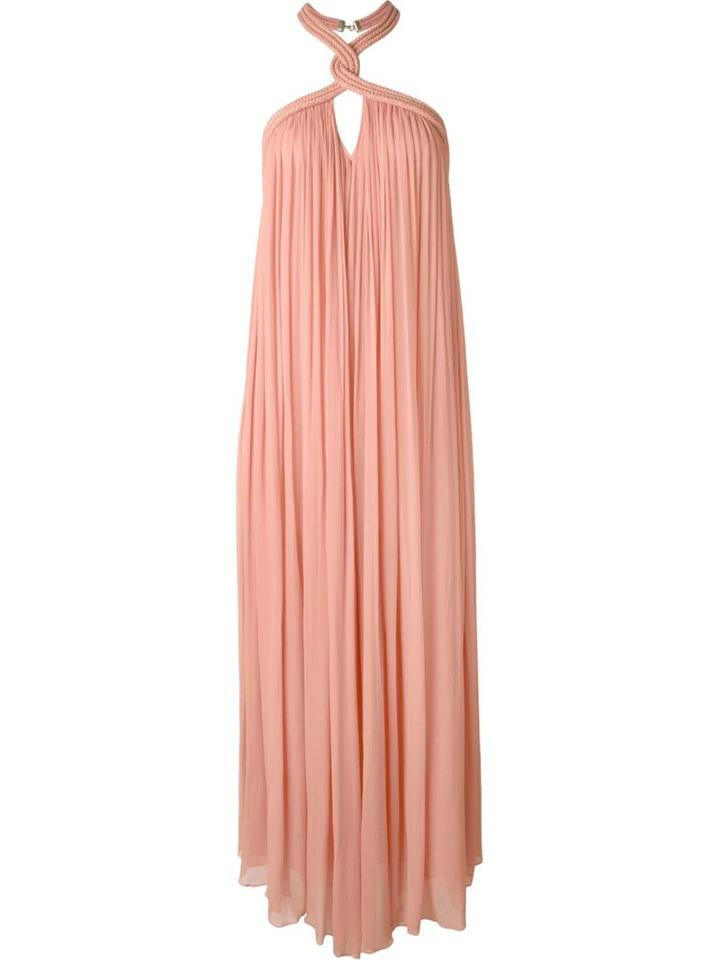 Jay Ahr Rope Detail Halterneck Dress, Women's, Size: 40, Pink/purple, Silk/nylon