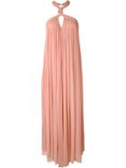 Jay Ahr Rope Detail Halterneck Dress, Women's, Size: 40, Pink/purple, Silk/nylon