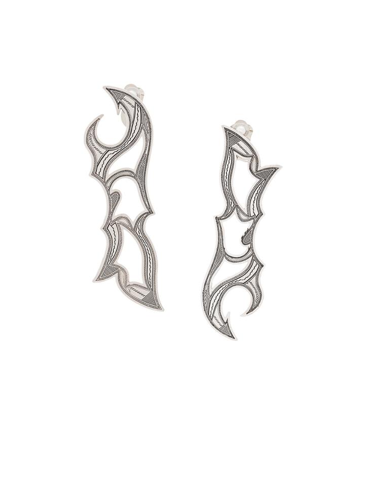 Toga Pulla Long Earrings - Metallic