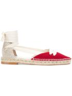 Castañer Manolo Flats Ballerina Shoes - Red