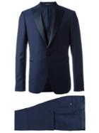 Tagliatore Two-piece & Gilet Dinner Suit, Men's, Size: 52, Blue, Virgin Wool/cupro