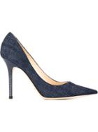 Jimmy Choo Abel Pumps, Women's, Size: 40, Blue, Leather